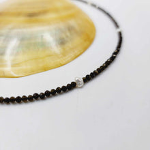 Load image into Gallery viewer, READY TO SHIP Freshwater Pearl &amp; Faceted Glass Bead Choker Necklace - 925 Sterling Silver FJD$

