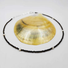 Load image into Gallery viewer, READY TO SHIP Freshwater Pearl &amp; Faceted Glass Bead Choker Necklace - 925 Sterling Silver FJD$
