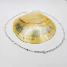 Load image into Gallery viewer, READY TO SHIP Freshwater Pearl &amp; Faceted Glass Bead Choker Necklace - 925 Sterling Silver FJD$
