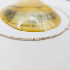 CONTACT US TO RECREATE THIS SOLD OUT STYLE Freshwater Pearl & Faceted Glass Bead Choker Necklace - 925 Sterling Silver FJD$