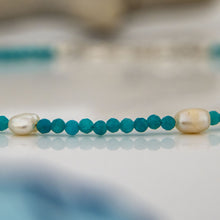 Load image into Gallery viewer, CONTACT US TO RECREATE THIS SOLD OUT STYLE Glass Bead &amp; Freshwater Pearl Choker Necklace - 925 Sterling Silver FJD$
