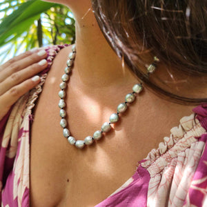 CONTACT US TO RECREATE THIS SOLD OUT STYLE Freshwater Pearl Strand Necklace - 925 Sterling Silver FJD$