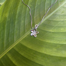 Load image into Gallery viewer, READY TO SHIP Frangipani Charm Necklace - 925 Sterling Silver FJD$
