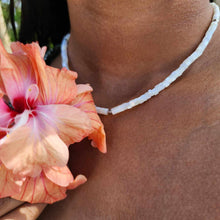 Load image into Gallery viewer, READY TO SHIP Mother of Pearl Bead Choker Necklace - 925 Sterling Silver FJD$
