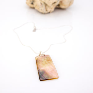 READY TO SHIP Mother of Pearl Necklace - 925 Sterling Silver FJD$