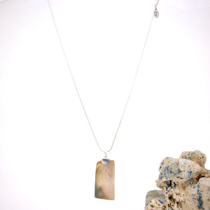 READY TO SHIP Mother of Pearl Necklace - 925 Sterling Silver FJD$