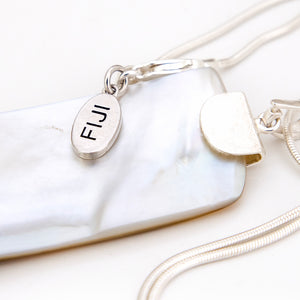 READY TO SHIP Mother of Pearl Necklace - 925 Sterling Silver FJD$