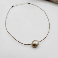 Load image into Gallery viewer, READY TO SHIP Civa Fiji Saltwater Pearl Unisex Necklace - 925 Sterling Silver &amp; Nylon FJD$

