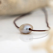 Load image into Gallery viewer, READY TO SHIP Civa Fiji Saltwater Pearl Unisex Necklace - 925 Sterling Silver &amp; Nylon FJD$
