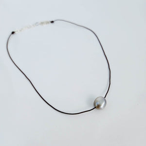 READY TO SHIP Civa Fiji Saltwater Pearl Unisex Necklace - 925 Sterling Silver & Nylon FJD$
