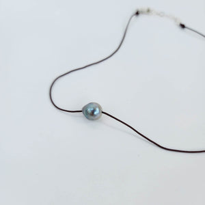READY TO SHIP Civa Fiji Saltwater Pearl Unisex Necklace - 925 Sterling Silver & Nylon FJD$