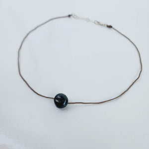 READY TO SHIP Civa Fiji Saltwater Pearl Unisex Necklace - 925 Sterling Silver & Nylon FJD$