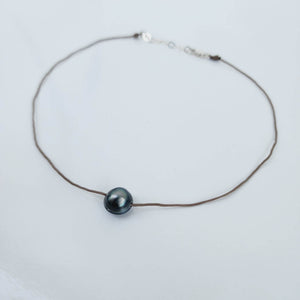 READY TO SHIP Civa Fiji Saltwater Pearl Unisex Necklace - 925 Sterling Silver & Nylon FJD$