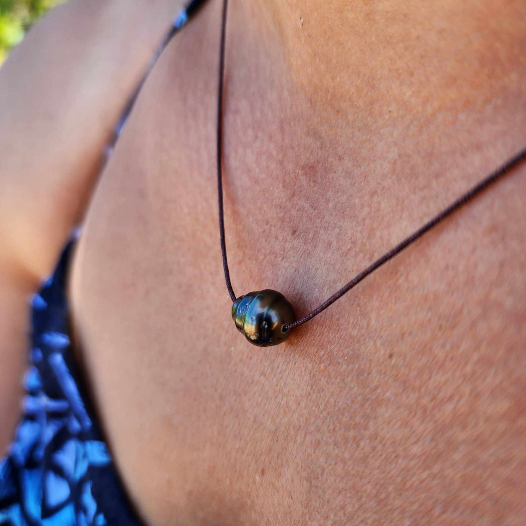 READY TO SHIP Civa Fiji Saltwater Pearl Unisex Necklace - Nylon FJD$
