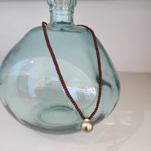 Load image into Gallery viewer, READY TO SHIP Unisex Civa Fiji Pearl Necklace - Nylon &amp; 925 Sterling Silver FJD$

