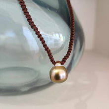 Load image into Gallery viewer, READY TO SHIP Unisex Civa Fiji Pearl Necklace - Nylon &amp; 925 Sterling Silver FJD$
