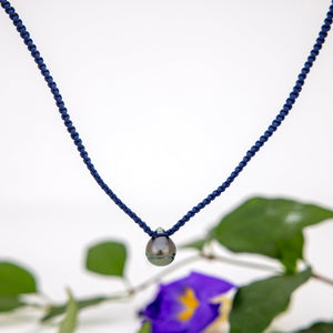 READY TO SHIP Unisex Civa Fiji Pearl Necklace - Nylon & 925 Sterling Silver FJD$