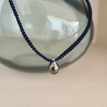 Load image into Gallery viewer, READY TO SHIP Unisex Civa Fiji Pearl Necklace - Nylon &amp; 925 Sterling Silver FJD$
