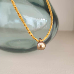 READY TO SHIP Unisex Civa Fiji Pearl Necklace - Nylon & 925 Sterling Silver FJD$