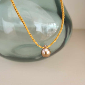 READY TO SHIP Unisex Civa Fiji Pearl Necklace - Nylon & 925 Sterling Silver FJD$
