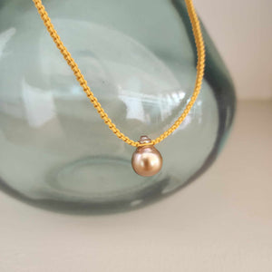 READY TO SHIP Unisex Civa Fiji Pearl Necklace - Nylon & 925 Sterling Silver FJD$