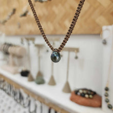 Load image into Gallery viewer, READY TO SHIP Unisex Civa Fiji Pearl Necklace - Nylon &amp; 925 Sterling Silver FJD$
