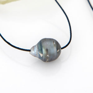READY TO SHIP Civa Fiji Saltwater Pearl Unisex Necklace - 925 Sterling Silver & Nylon FJD$