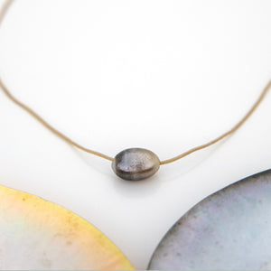 READY TO SHIP Civa Fiji Saltwater Pearl Unisex Necklace - 925 Sterling Silver & Nylon FJD$