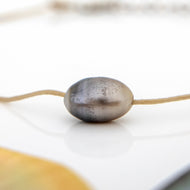 READY TO SHIP Civa Fiji Saltwater Pearl Unisex Necklace - 925 Sterling Silver & Nylon FJD$