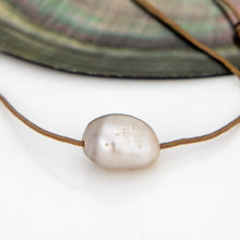 Load image into Gallery viewer, READY TO SHIP Civa Fiji Saltwater Pearl Unisex Necklace - 925 Sterling Silver &amp; Nylon FJD$

