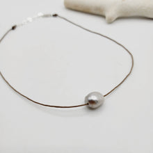 Load image into Gallery viewer, READY TO SHIP Civa Fiji Saltwater Pearl Unisex Necklace - 925 Sterling Silver &amp; Nylon FJD$
