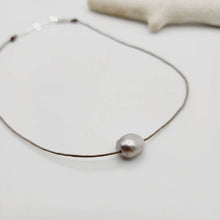 Load image into Gallery viewer, READY TO SHIP Civa Fiji Saltwater Pearl Unisex Necklace - 925 Sterling Silver &amp; Nylon FJD$
