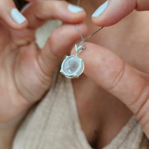 CUSTOM MADE Keepsake Resin Necklace - 925 Sterling Silver FJD$