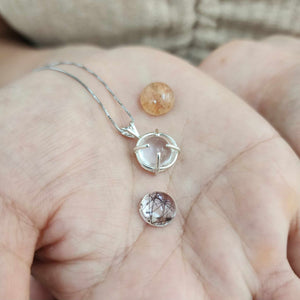 CUSTOM MADE Keepsake Resin Necklace - 925 Sterling Silver FJD$