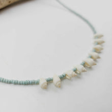 Load image into Gallery viewer, READY TO SHIP Bead &amp; Shell Choker Necklace - 925 Sterling Silver FJD$
