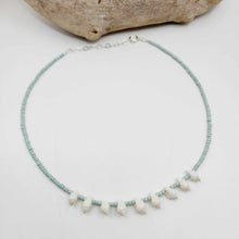 Load image into Gallery viewer, READY TO SHIP Bead &amp; Shell Choker Necklace - 925 Sterling Silver FJD$
