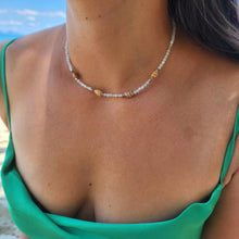 Load image into Gallery viewer, READY TO SHIP Bead &amp; Shell Choker Necklace - 925 Sterling Silver FJD$
