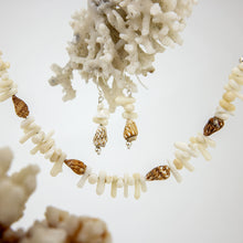 Load image into Gallery viewer, READY TO SHIP Coral &amp; Shell Necklace - 925 Sterling Silver FJD$
