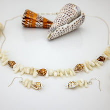 Load image into Gallery viewer, READY TO SHIP Coral &amp; Shell Necklace - 925 Sterling Silver FJD$
