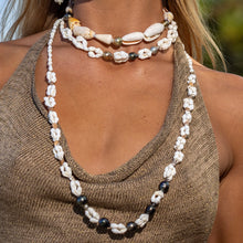 Load image into Gallery viewer, READY TO SHIP Pearl &amp; Shell Necklace - 925 Sterling Silver FJD$
