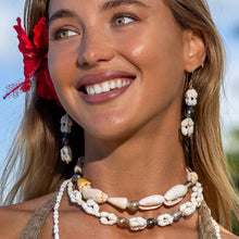 Load image into Gallery viewer, READY TO SHIP Pearl &amp; Shell Necklace - 925 Sterling Silver FJD$
