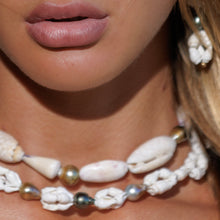 Load image into Gallery viewer, READY TO SHIP Pearl &amp; Shell Necklace - 925 Sterling Silver FJD$
