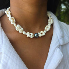 Load image into Gallery viewer, READY TO SHIP Civa Fiji Pearl &amp; Shell Necklace - 925 Sterling Silver FJD$
