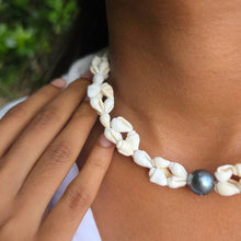 Load image into Gallery viewer, READY TO SHIP Civa Fiji Pearl &amp; Shell Necklace - 925 Sterling Silver FJD$
