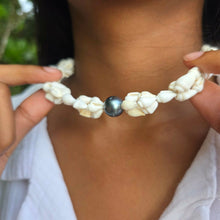 Load image into Gallery viewer, READY TO SHIP Civa Fiji Pearl &amp; Shell Necklace - 925 Sterling Silver FJD$
