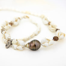 Load image into Gallery viewer, READY TO SHIP Civa Fiji Pearl &amp; Shell Necklace - 925 Sterling Silver FJD$
