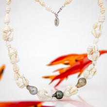 Load image into Gallery viewer, READY TO SHIP Civa Fiji Pearl Trio &amp; Shell Necklace - 925 Sterling Silver FJD$
