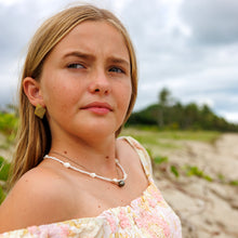 Load image into Gallery viewer, READY TO SHIP Bead &amp; Shell Choker Necklace - 925 Sterling Silver FJD$
