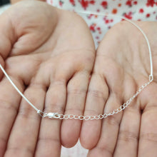 Load image into Gallery viewer, READY TO SHIP Snake Chain Necklace Stiff  - 925 Sterling Silver FJD$
