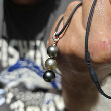 Load image into Gallery viewer, READY TO SHIP Unisex Civa Fiji Saltwater Pearl Trio Necklace - Rubber FJD$
